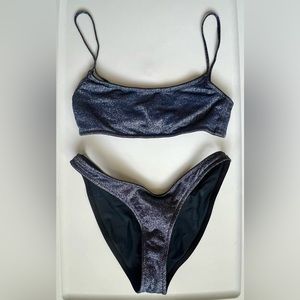 Triangl Navy Shimmer Bikini Set